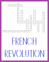 Simple French Revolution Crossword Puzzle with 10 Items