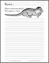 Otter with a Fish Writing Prompt