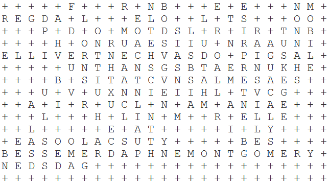 Alabama Cities Word Search Puzzle Answer Key