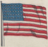 United States 40-star flag, circa 1900.