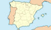 Blank Local Map of Spain