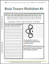 Brain Teasers Worksheet #4
