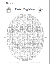Easter Egg Puzzle Maze