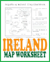 Ireland Map Worksheet