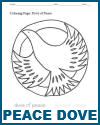 Dove of Peace Holiday Coloring Page for Kids