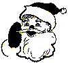 Saint Nick calling to his reindeer. JPG PNG SVG