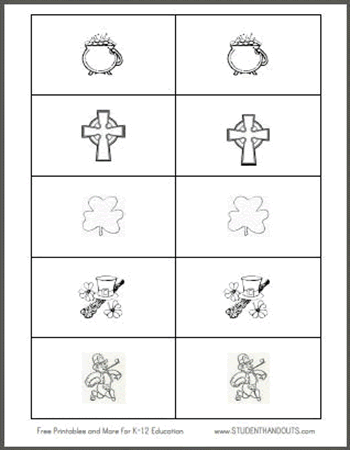 Irish Symbols Rapid Recall Memory-style Game