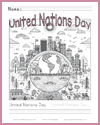 United Nations Day Coloring Page