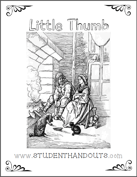 Little Thumb by the Brothers Grimm - Free printable workbook featuring this classic fairy tale.