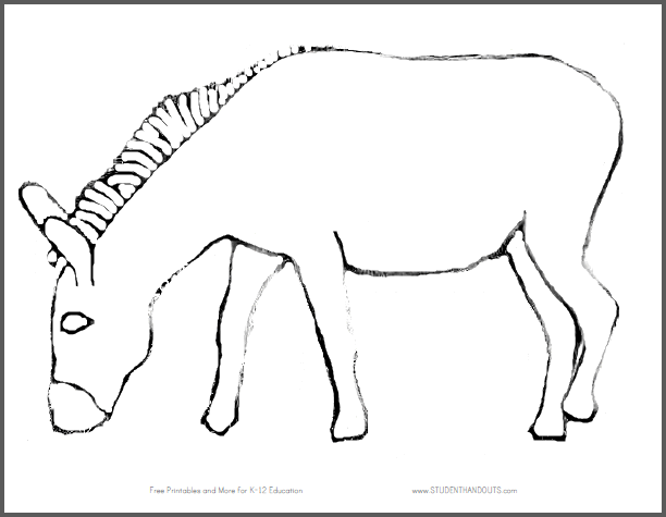 Pin the Tail on the Donkey Game - Free to print (PDF files).