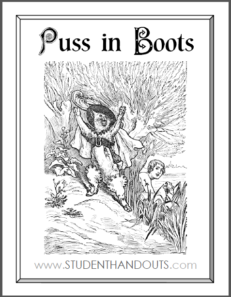 Puss in Boots by the Brothers Grimm - Free to print (PDF files).