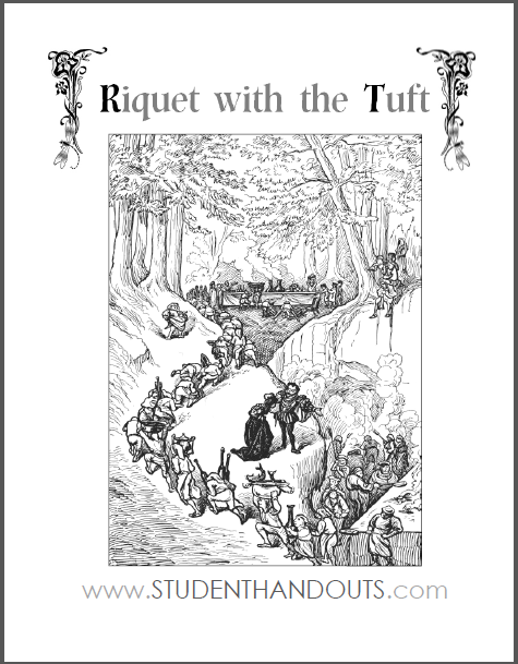 Riquet with the Tuft - eBook with worksheets, free to print (PDF files).