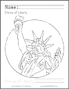 Statue of Liberty Coloring Page