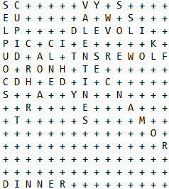 Valentine's Day Word Search Puzzle Answer Key