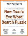 New Year's Eve Word Search Puzzle
