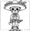 Day of the Dead Digital Clip Art