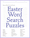 Easter Word Search Puzzles