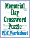 Memorial Day Crossword Puzzle