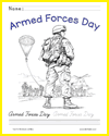 Armed Forces Day Coloring Page