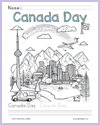 Canada Day Coloring Page