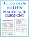 American Economy in the 1990s Reading with Questions