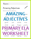 Circle the Amazing Adjectives Worksheet