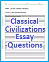 Classical Civilizations Essay Questions Worksheet
