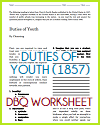 "Duties of Youth" (1857) DBQ