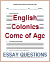 English Colonies Come of Age Essay Questions