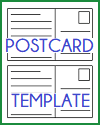 Postcard Writing Template