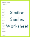 "I am as..." Similar Similes Worksheet