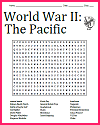 World War II in the Pacific Word Search Puzzle