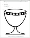 Chalice Religious Drinking Vessel Coloring Sheet for Kids