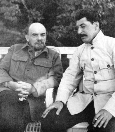 Vladimir Lenin and Joseph Stalin