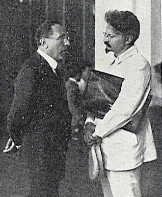 Leon Trotsky and Giacinto Menotti in Italy