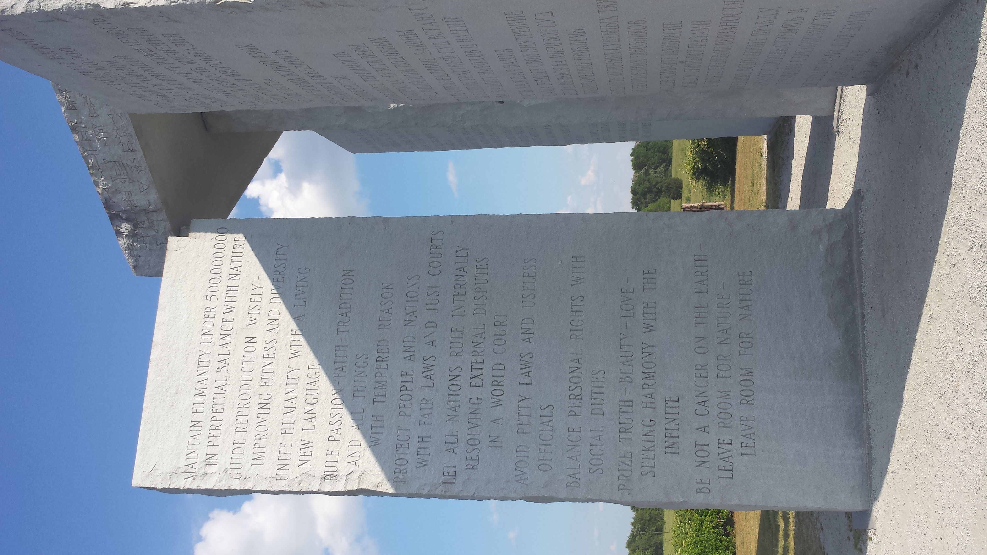 What Are The Georgia Guidestones Pictures And Facts Student Handouts