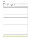 Write-a-Story Worksheet