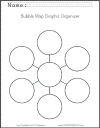 Bubble Map Graphic Organizer Worksheet - Free to Print