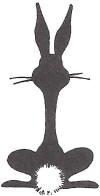 rabbit rear silhouette