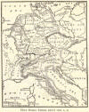 Map of the Holy Roman Empire, 1000 CE