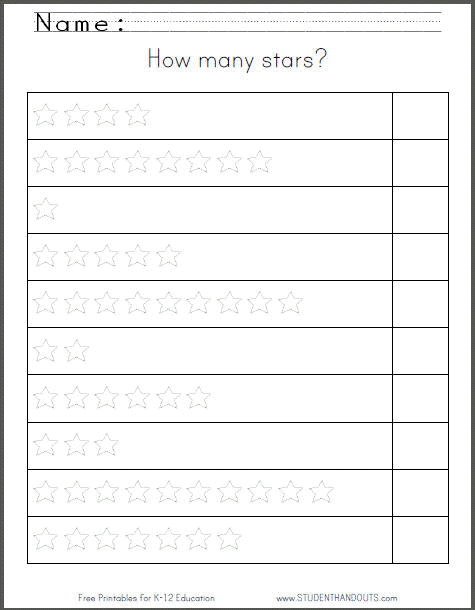 Kindergarten math worksheets that are printable