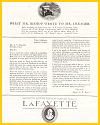 Lafayette Motors Company Ad