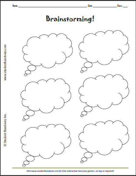 brainstorming-thought-bubbles-worksheet-student-handouts
