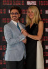 Robert Downey, Jr., and Gwyneth Paltrow in London