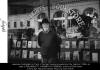 Lawrence Ferlinghetti in front of his bookstore, City Lights, in San Francisco.