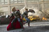 Captain America (Chris Evans) and Thor (Chris Hemsworth)