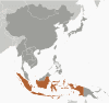 Indonesia Global Position Map