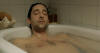 Adrien Brody's character enjoying his first bath in months (The Pianist, 2002).