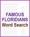 Famous Floridians Word Search Puzzle