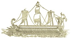 Ancient Greek Trireme Battle Ship